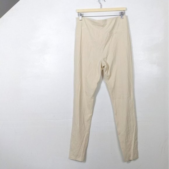 OPEN EDIT Women's Split Hem Knit Skinny Pants NWT Size Large Ivory Birch - Picture 4 of 9